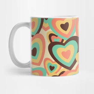 Retro Hearts Mug